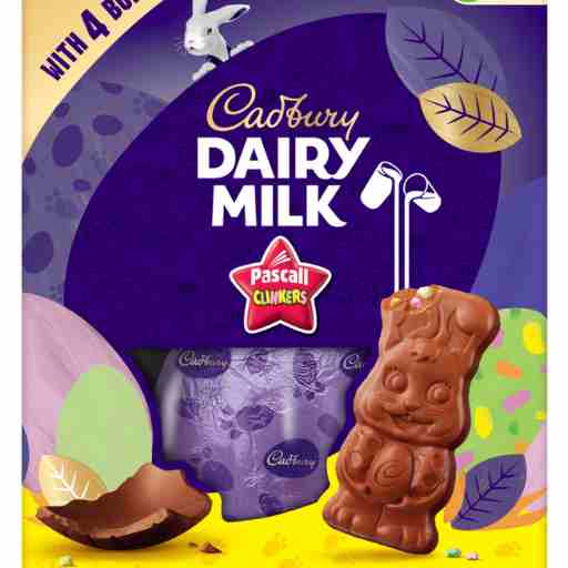 CADBURY DAIRY MILK & PASCALL CLINKER EGG GIFT BOX 220g
