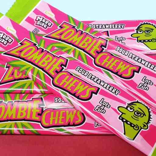 Zombie Chews Strawberry Bulk Box 72pcs