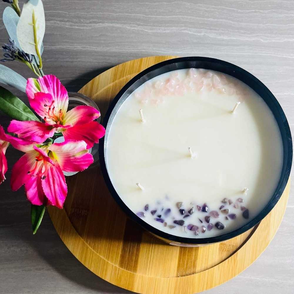 Elegant Candle bowl Black