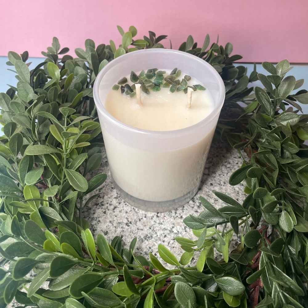 Soy crystal candles Aventurine