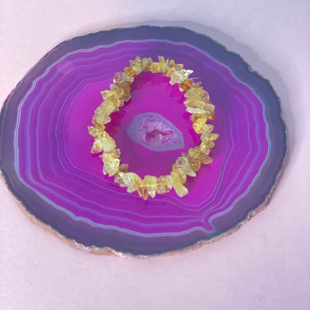 Crystal Stone Braclets Citrine