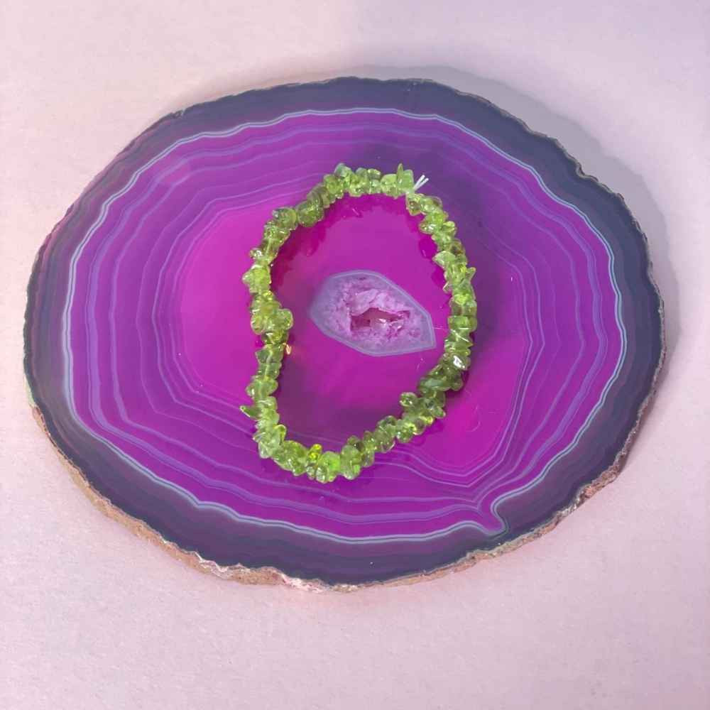 Crystal Stone Braclets Green Aventuine