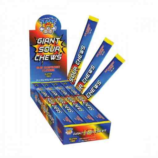 Giant TNT Sour Chews Blue Raspberry