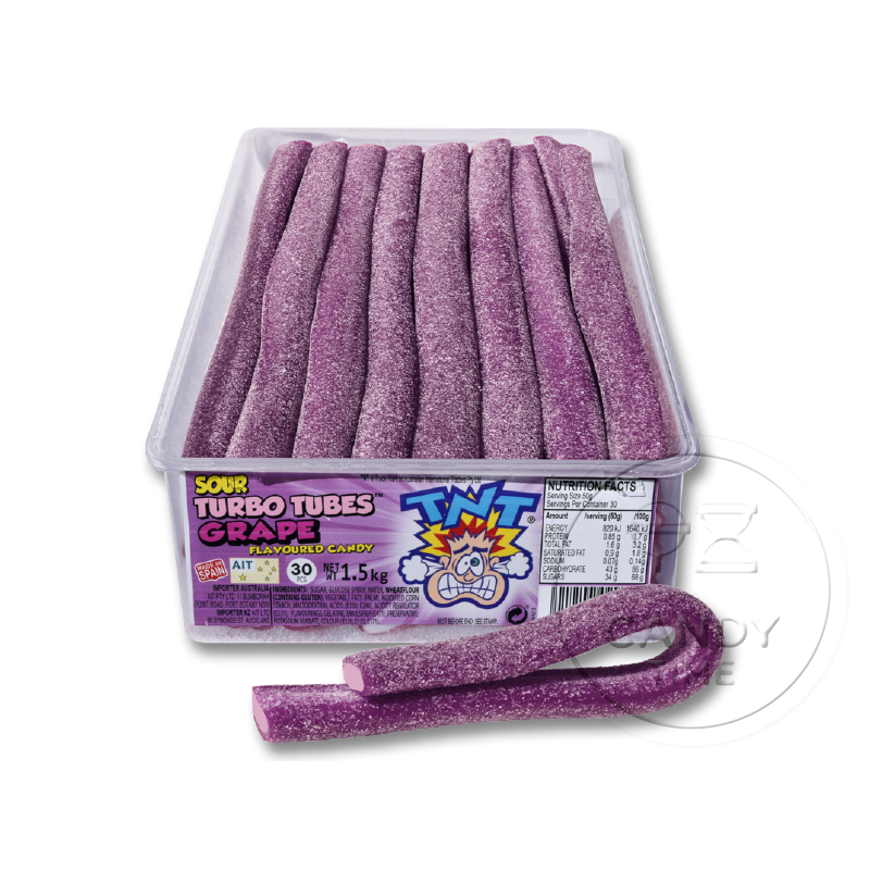 Sour Turbo Tubes Grape Blast