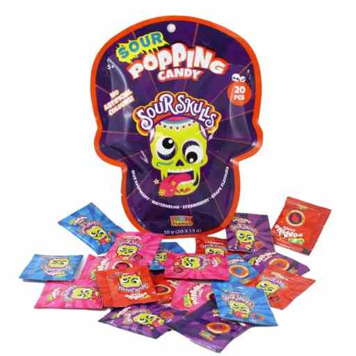 Sour Skulls popping candy