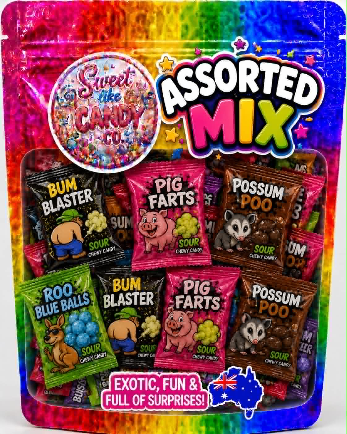 Rude Dudes Assorted Gum