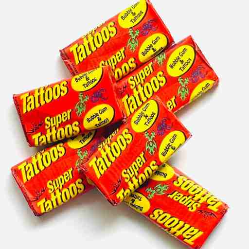 Super Retro Tatto Bubblegums 10 Pack