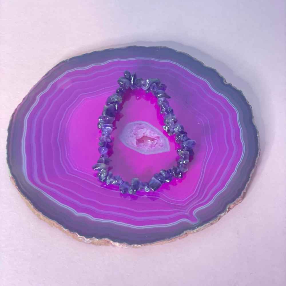 Crystal Stone Braclets Amethyst