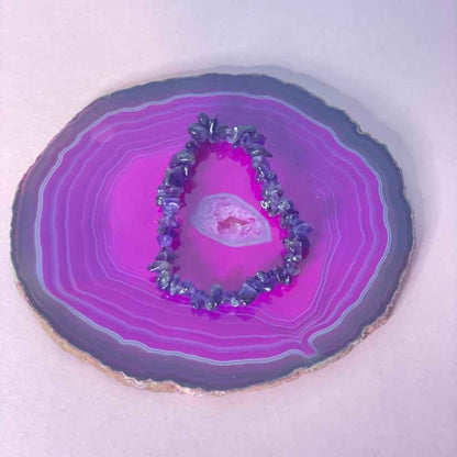 Crystal Stone Braclets Amethyst